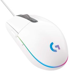 logitech g Logitech G102 Light Sync Gaming Wired Mouse with Customizable RGB Lighting, 6 Programmable Buttons, Gaming Grade Sensor, 8K DPI Tracking,16.8mn Color, Light Weight - White image 1