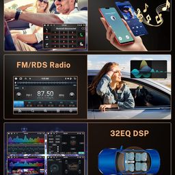6G+128G 8 Core Android 13 Car Stereo Car Radio for Honda Accord 2003-2007 Wireless Carplay DSP-36, Rimoody 10.1'' Touchscreen GPS WiFi Bluetooth FM/RDS Mirror Link 59-UI Themes Backup Camera image 5