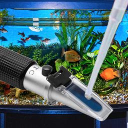 Labart Professional Salinity Refractometer for Aquarium, Saltwater Testing, Dual Scale Salinity Tester 0-100 PPT & 1.000-1.070 Specific Gravity Saline Seawater Hydrometer ATC with Calibration Fluid image 1