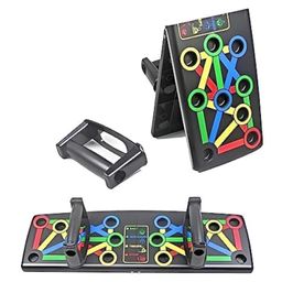 Body Maxx Push Up Board System Multi-Function Foldable 16 in 1 Push Up rack Excersice equipment for Chest, Muscle board And Body building image 1