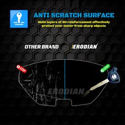 ERODIAN Meter Display Screen Protector, Meter Guard For TVS Jupiter 113 With Button Smart Connect Bikes | Scratch Resistant | Water Resistant | HD Clear Vision (1-Free Random 6 inch Keychain) image 4