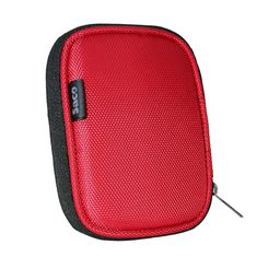 Saco External Hard Disk Pouch Cover for Toshiba Canvio Advance 4TB/ Toshiba Canvio Basics 4TB Portable External HDD Case (Maximum Size fits Upto 12.5 x 9.2 cm) - Red image 1
