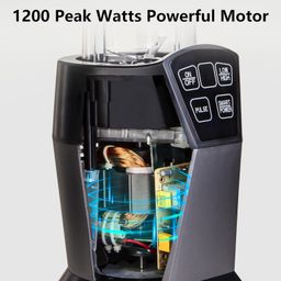 liebe&lecker Liebe & Lecker Bullet Blender with 1200W Peak Watts, Powerful Smoothie Blender, Smart Frozen Fruit Blender for Smoothies, with Two Takeaway Cups and Lids image 3