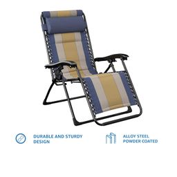 amazon basics Padded, Zero-Gravity Chair (Multicolour, Iron) image 2