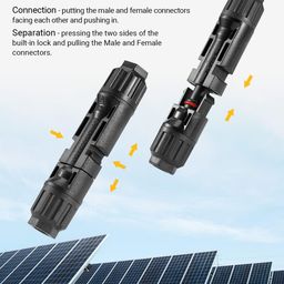 ABONIX Solar MC4 Connectors for Solar Panel Cable, 9 Male/Female Pairs – Reliable, Waterproof & Easy-Install Connector Kit for Secure PV System Wiring image 3