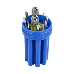 SPARTAN BS-02 8-in-1 Pc Screw Driver Kit With 3 Flat Blades, 3 Phillips Head, 1 Round Poker Bar, Extension Rod| Multi-purpose Tool Set Screwdriver Set (Multicolor) image 3
