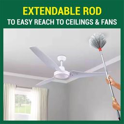 hic hamara india clean HIC Plastic Web Cleaner Jala Cleaning Broom/Brush with Long and Soft bristles to Collect Minute dust Particle,Remove jala/Cobwebs with Extendable Rod to Adjust to Your Height image 4