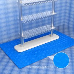 DECOHS 16" x 36" Pool Ladder Mat-Large Swimming Pool Step Mat with Non-Slip Texture-Protective Ladder Pad for Above Ground Pools Liner and Stairs (Willow) image 4