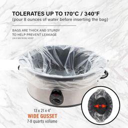 3 Pack : Party Bargains Multi-Use Cooking Bags Slow Cooker – Crock Pot Liners, Extra Large, 10 Count (3 Pack) image 2
