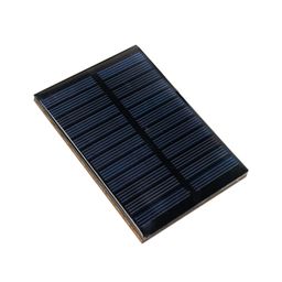 Electronic Spices 99 x 69 x 03 Mini Solar Panel With Mdf Base Diy Screw Type 6V-180 mA For school & Industrial Mini Science Robotic Projects (Square Shape) image 1