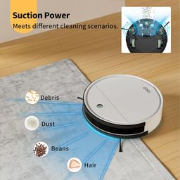 OKP Life Robot Vacuum K5 with 2500Pa Suction, Vacuum Robot Compatible with Alexa/APP/Wi-Fi 120 Min Runtime, Self-Charging Super Mini Quiet Robotic Vacuum for Carpets and Hard Floors for Pet Owners image 2
