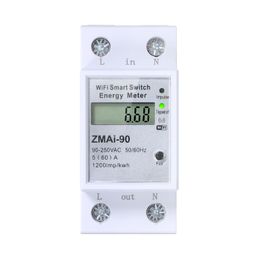 BAZPUR MART® WiFi Smart Home Energy Monitor Real Time Electrici Meter Easy Installation Remote APP Control image 1