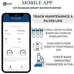 Bepure UTS Black IOT ISI Mark Under Sink Water Purifier 10L with Mobile App function | RO+UF+TDS+Copper Alkaline | Inbuilt Storage Tank for Space Saving | Under Counter Water Purifier image 3
