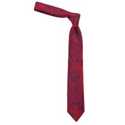 peluche The Crimson Styled Red Colored Microfiber Necktie For Men image 5