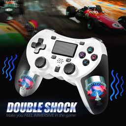 New World Wireless Controller for PS4, Gamepad Joystick Compatible With PlayStation 4 Game Controllers For PS4 Pro/Ps4 Slim, Built-In Speaker & Stereo Headset Jack Multitouch Pad image 3
