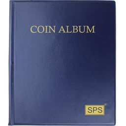 SPS Coin Album Book – Premium Coin Holder for Big Currency Coins Collection, Commemorative Coins, and Souvenirs – Durable Coin Storage (240 Large Pockets, Navy Blue) image 1