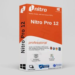 Nitro PDF Pro 12 | Latest 2024 Edition | PDF Editor & All PDF Solutions | Lifetime Validity | 1 X 1 PC | Compatible For Windows image 1