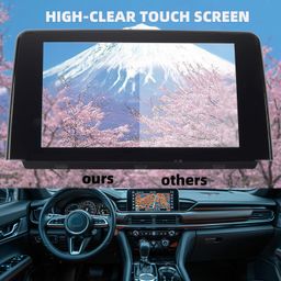 Dasbecan Uconnect 8" Touch Screen Glass Digitizer Navigation Radio Compatible with Mazda CX-9 2016-2019 Replaces# TK48-611J0,TK49-611JA,TK49-61-1J0a,TK49-611J0-B image 2