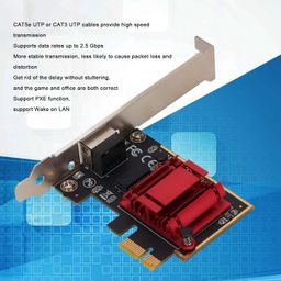sojare RTL8125b PCIe Internet Adapter, 2.5Gbps, PCI Express Gigabit Ethernet Card, 2500/1000/100Mbps, RJ45 Port, for Win/Linux/OS X/Server image 2