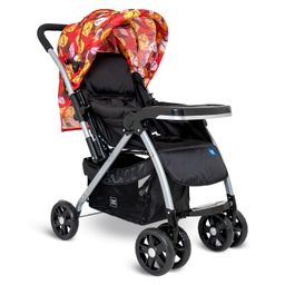 Mee Mee Dream Cruiser Baby Stroller/Pram for 0-3 Years (Newborn/Kids), 5 Point Safety Harness, Adjustable Backrest & Footrest, 360° Swivel Wheels with Lock & Anti-Skid Brake, Large Storage Basket, Reversible Handle & Detachable Feeding Tray image 1