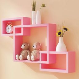 AMAZE SHOPPEE Intersecting Wall Mount Shelf with 3 Shelves image 3