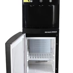 Voltas Spring-R Water Dispenser with Three Temperature Tap and Small Refrigerator (Black Color) image 1