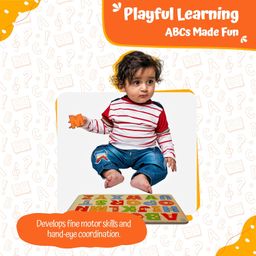 Skillofun Wooden Alphabet ABCD Learning Tray, Develops Problem-Solving Skills, Fine Motor, Spatial Awareness, Hand-Eye Coordination, Durable, Safe, Premium Wood, Non-Toxic Paints image 2