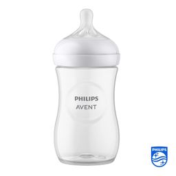Philips Avent Natural 260ml Baby Feeding Bottle | Ideal for 1 months+| Natural Response Technology Mimics Breastfeeding | Uniquely Designed Nipple releases milk only when baby drinks | Pack of 1 | SCY903/01 image 2