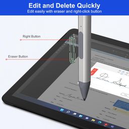 arsandyn 2023 New Stylus Pen for Microsoft Surface, 4096 Pressure Level, USB-C Charging, Erasing Function, Magnetic Attraction, for Microsoft Surface Pro 9/8/7/6/5/4/3/X, Surface Go/Book/Studio, 3 *Pen Tips image 5