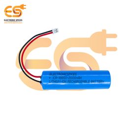 Electronic Spices 2000mAh Rechargeable Battery Lithium-ion with Wires and JST Connector Without BMS image 2