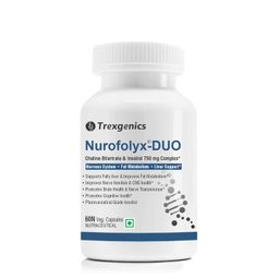 Trexgenics NUROFOLYX-DUO Choline-Inositol Complex 750 mg Nervous System, Brain & Fat Metabolism (60 Veg Capsules) (1) image 1