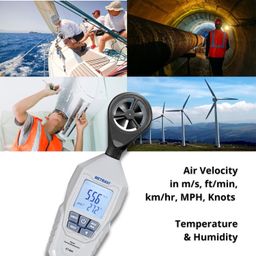 Metravi Mini Environmental Meters Set including Anemometer, Sound Level Meter, Lux Meter & Temperature & Humidity Meter image 2