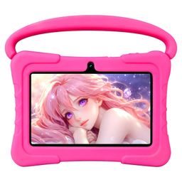 NEWISION 7 inch kids tablet with case, android 13 tablet 32gb with wifi, dual camera, education, games, kids software pre-installed, computer tablet with age filters, image 1