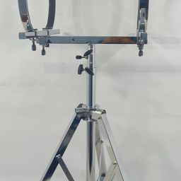 generic STAR Foldable Adjustable With 3 Different Height Steel Stand Suitable for all Dholak/Dhol image 1