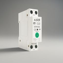 AZIOT 1P 63A WiFi Smart Circuit Breaker with Power Monitoring, Remote & Voice Control | Over/Undervoltage & Overcurrent Protection | Works with EV Chargers, Heaters, Pumps | SmartLife App image 1