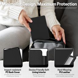 tnp products TNP Case for Kindle 11th Generation - Slim & Light Smart Cover Case with Auto Sleep & Wake for Amazon Kindle E-Reader 6" Display, 11th Generation 2022 Release (Black) image 5