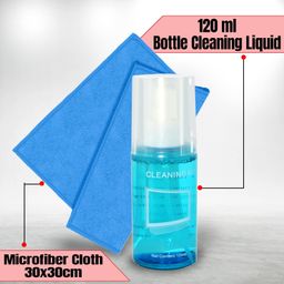 Storite 2 in 1 Professional Screen Cleaning Kit (120ML) for Laptops,Mobiles,iPhone,Tablet,OLED,LED,LCD,Computers (Includes: Cleaning Solution, Plush Microfiber Cloth) image 4