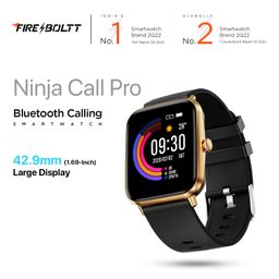 Fire-Boltt Ninja Call Pro Smart Watch Dual Chip Bluetooth Calling, 42.92mm (1.69 inch) Display, AI Voice Assistance with 100 Sports Modes, with SpO2 & Heart Rate Monitoring image 2