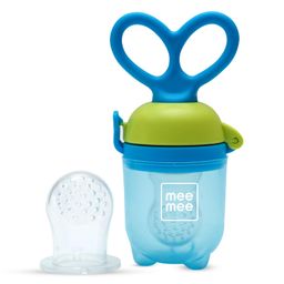 Mee Mee Advanced Fruit & Food Nutritional Baby Feeder | Safe and BPA-Free Solution | Ideal for Babies 6 to 12 Months Old | Enhance Feeding Experience with Baby Grip Feeder (Blue) image 1