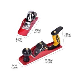 VENEKETY Wood Hand Planer 2 Pcs Set With FREE 1inch 3/4 Tip Blade | Carpenter Block Plane 6 & 9 inch For Wood Trimming & Shaping Works | sharp planer blade with smooth Round Knob with Adjustable screw image 3