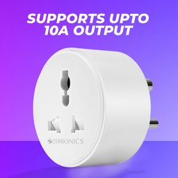 Zebronics ZEB-SP110, Smart Wi-Fi Plug Compatible with Google Assistant & Alexa, Supports Upto 10A and Comes with a Dedicated APP That Features Scheduled Control. image 5