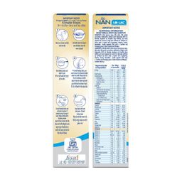 Nestlé Nan Lo-Lac Baby Milk Powder Bag-In-Box Pack For Nutritional Management Of Diarrhea In Infants From Birth Onwards 400G (Pack of 2) image 3