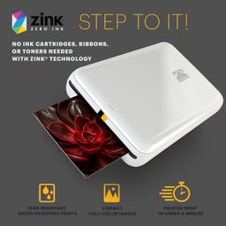 KODAK Step Wireless Mobile Photo Mini Printer (White) Compatible w NFC & Bluetooth Devices image 4