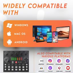 DIGIMORE Condenser Mic for Singing with V8 Sound Card | Condenser Microphone Kit | Voice Changer | Studio Recording Equipments Full Set, Voice Recorder Mic, Karaoke, Gaming, Podcast & Lecture (D-430) image 5
