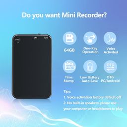 JOCCELYN V15 Voice Recorder, 3 Days Continuosily Run Audio Smart Sound Recorder MP3 Player, Inbuilt 64GB image 4