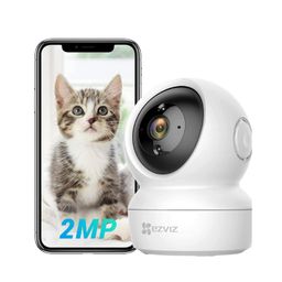 EZVIZ by Hikvision | 2MP Full HD Pan & Tilt Home Security Wi-Fi smart Camera | Motion Detection | Auto Tracking | Night Vision | 2 way Audio | Sleep Mode | Microsd Card Upto 256Gb | Alexa Enabled |H6C image 1