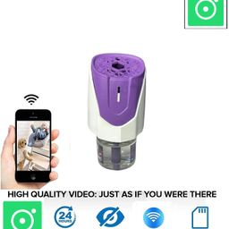 TECHNOVIEW WiFi Camera, 1080p Full HD Audio Video Recording, Live View 24 Hours, Work with Power 220v, 32GB Inbuilt Memory, Mosquito Lamp Shape Security Camera - Multi image 4