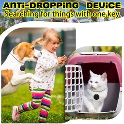 Konohan 5 Packs Portable GPS Tracking Mobile Tracking Anti Loss Smart Device Key Finder Locator GPS Finders Tracker Device for Pets Dog Cat Wallet Keychain Luggage, Alarm Reminder(Classic) image 3