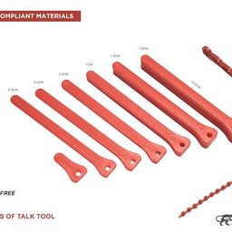 MJ Talk Tools Speech Therapy Talk Tools Jaw Grading Bite Blocks Reusable and Durable Therapy Tool (Red) -Pack of 2 image 2