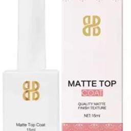 generic professional Nail Top Coat Quick Drying, Long Lasting, Chip Resisting Formula with High Shine & Full Coverage, One Stroke Application, Translucent Layer (Matte Top Coat) image 1